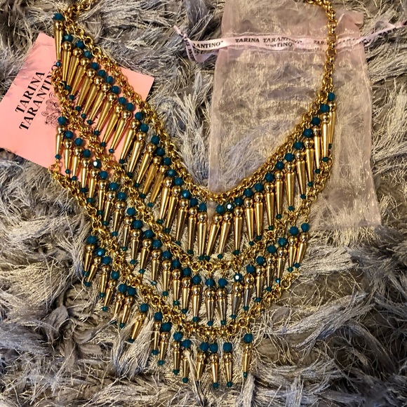 Topkapi Tarina Gotham wAtErFaLL Swarovski Tarantino New necklace dustbag - Picture 4 of 6